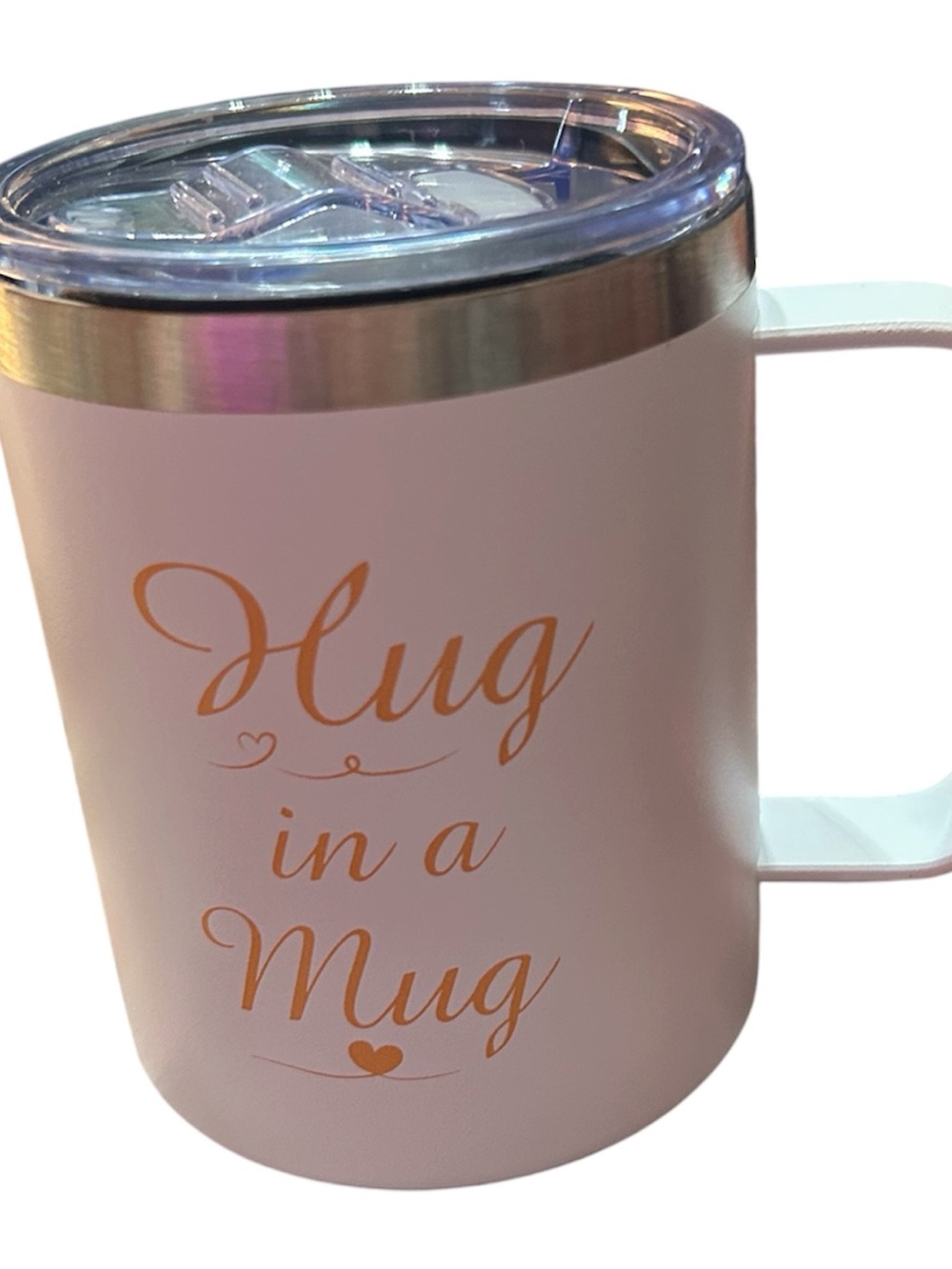 Hug in a Mug Pink Insulated Travel Mugh